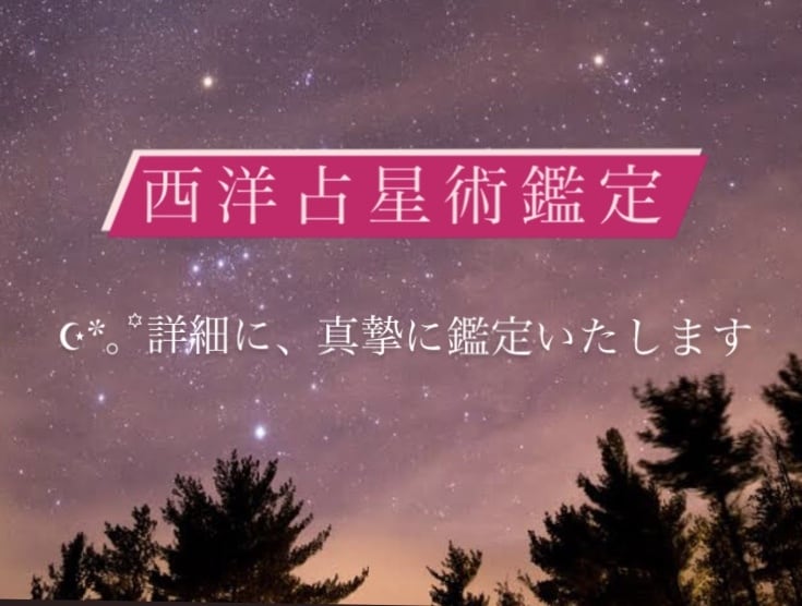 西洋占星術✩*.°詳細・総合鑑定いたします あなたの人生、性格、印象やお悩みをお値段以上に詳しく鑑定！ イメージ1