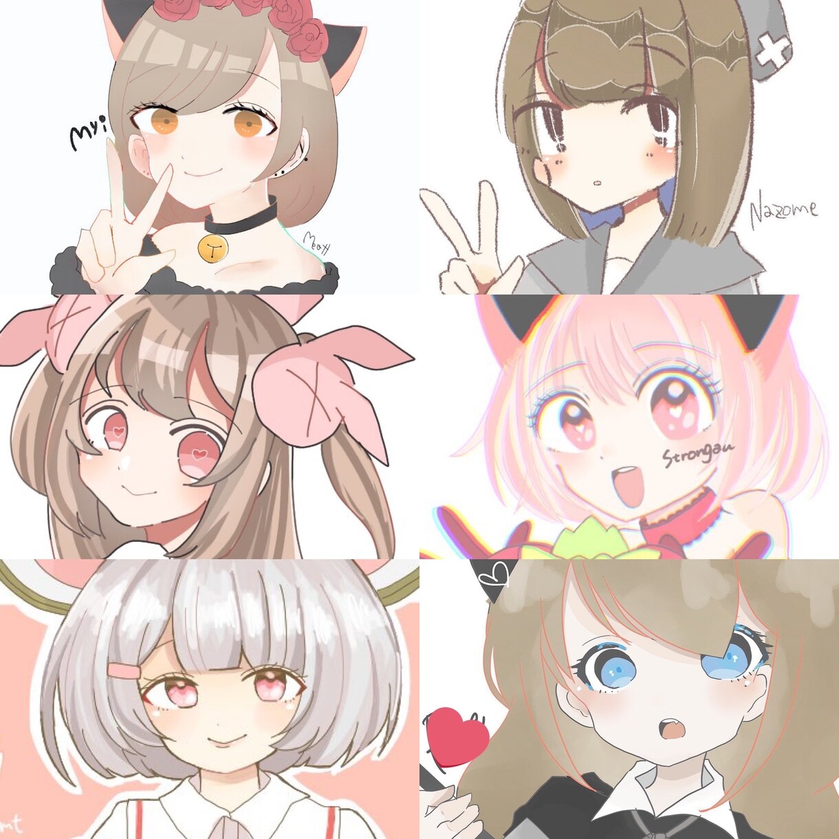 SNSアイコン！世界に一つのアイコンお描き致します SNSなどで使用していただけるイラスト描きます イメージ3
