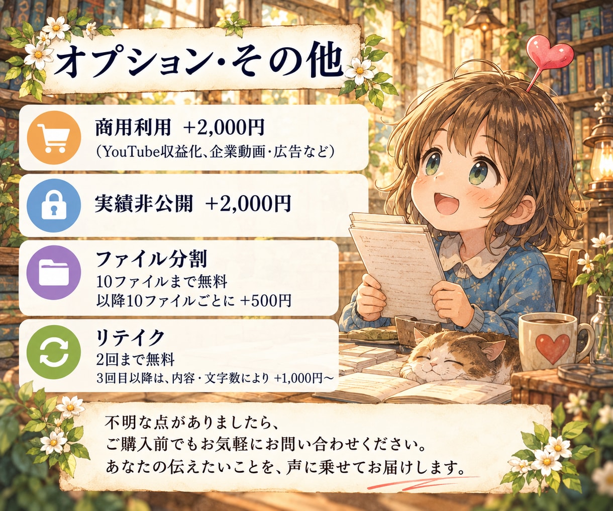 元プロ声優がナレーションを心を込めてお届けします YouTube・企業動画・CMなど伝えたい想いを声に乗せます イメージ7