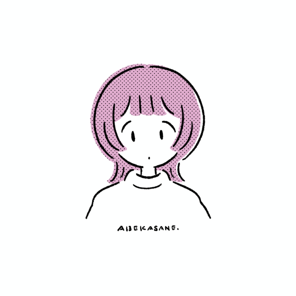 ポーズ固定 / シンプルでお洒落な似顔絵を描きます SNSアイコンにぴったりなイラストを制作します！ イメージ1