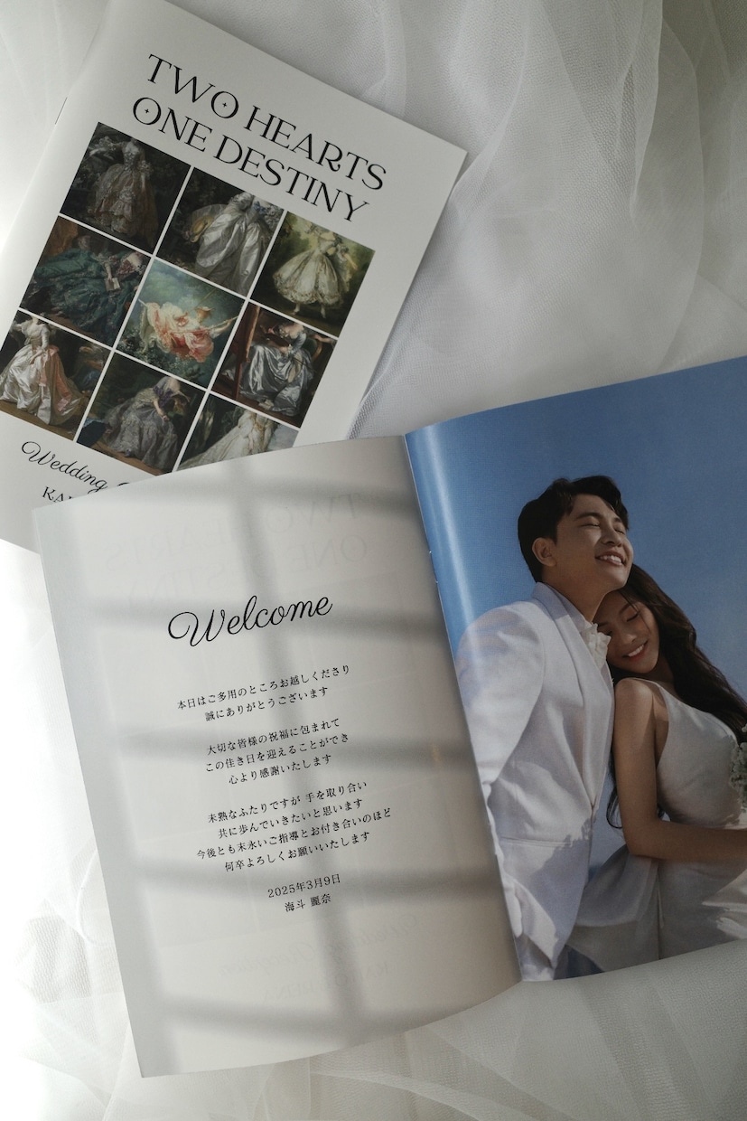 プロフィールブックテンプレートをお渡しします 韓国っぽウェディングにも♡ドレスのカタログのような一冊 イメージ10