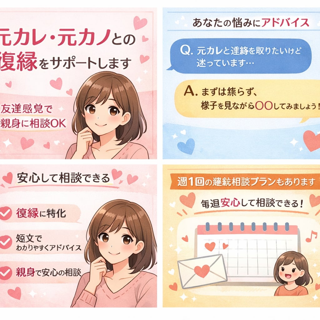 復縁したいあなたへ！恋愛相談・アドバイスします 元恋人ともう一度やり直したいあなたへ イメージ1