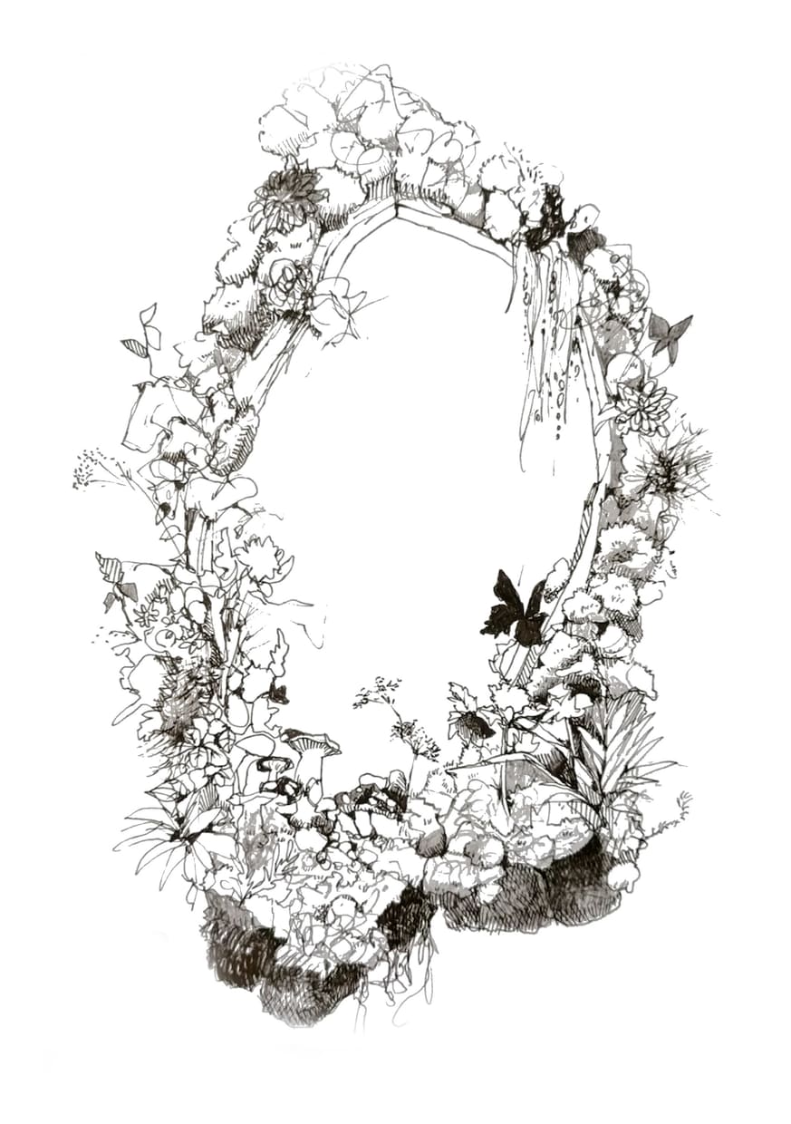 ディスプレイデザイン画描きます デザイン画を白黒デッザンで表現します イメージ6