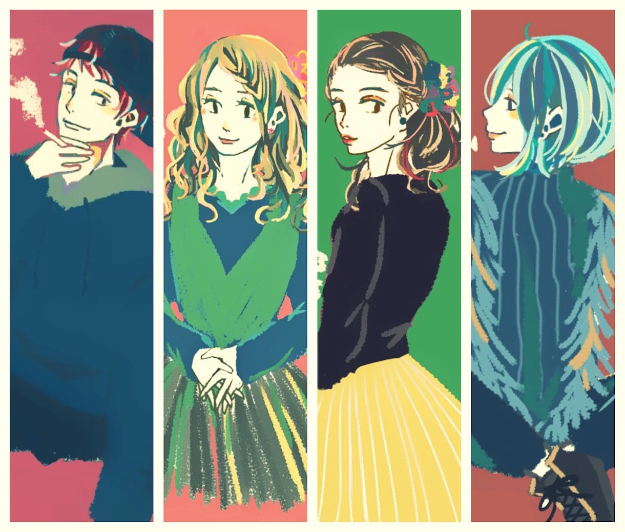 彩り豊かな個性派イラストを作成致します あなたが望むキャラクターを素敵色で華やかに イメージ2