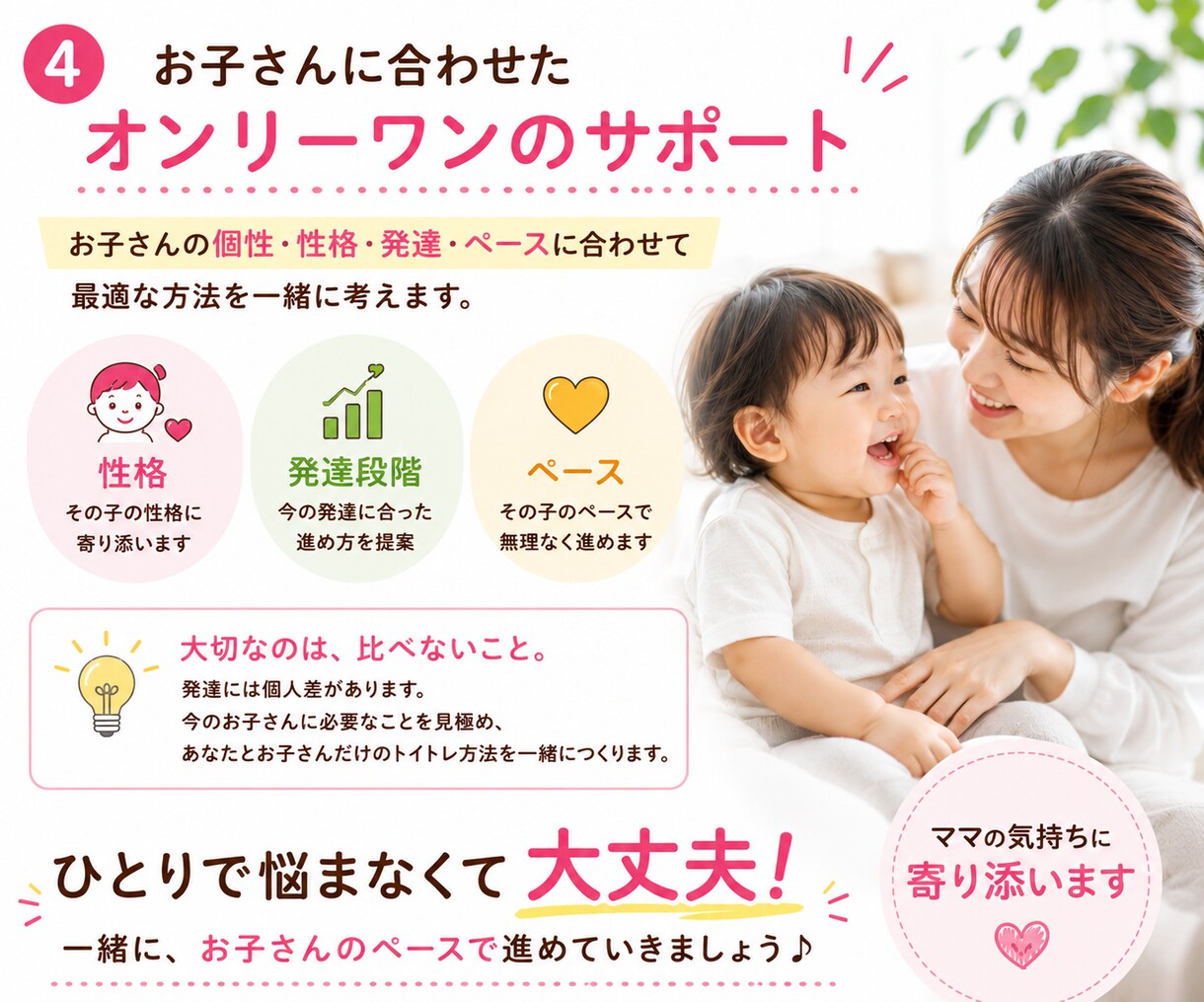 新米ママ限定❢もう困らないトイレトレーニング教ます 発達にあった方法でサポート★何歳から？どうやって？やり方は？ イメージ4