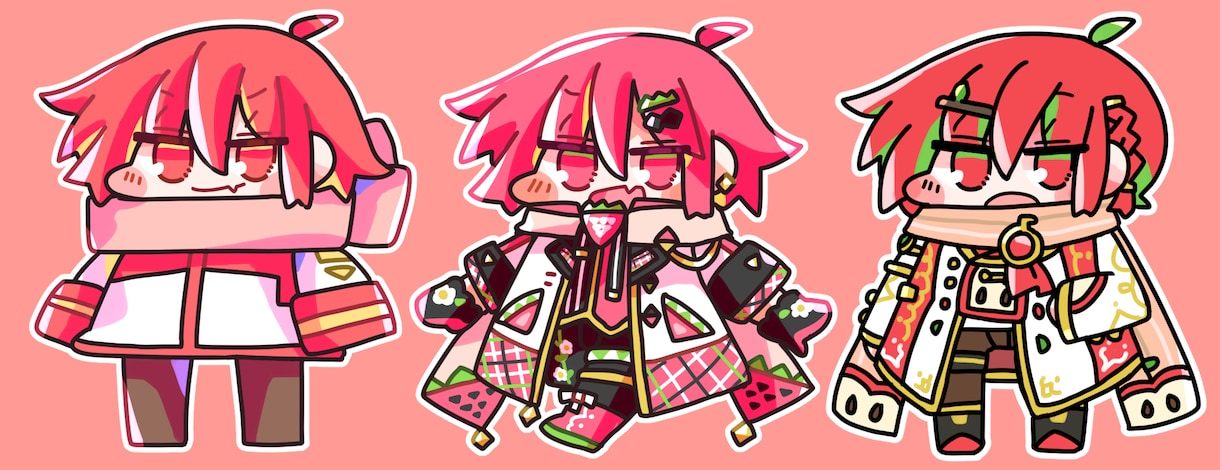 SDイラスト納品します グッズ制作等のお手伝いもできます イメージ7