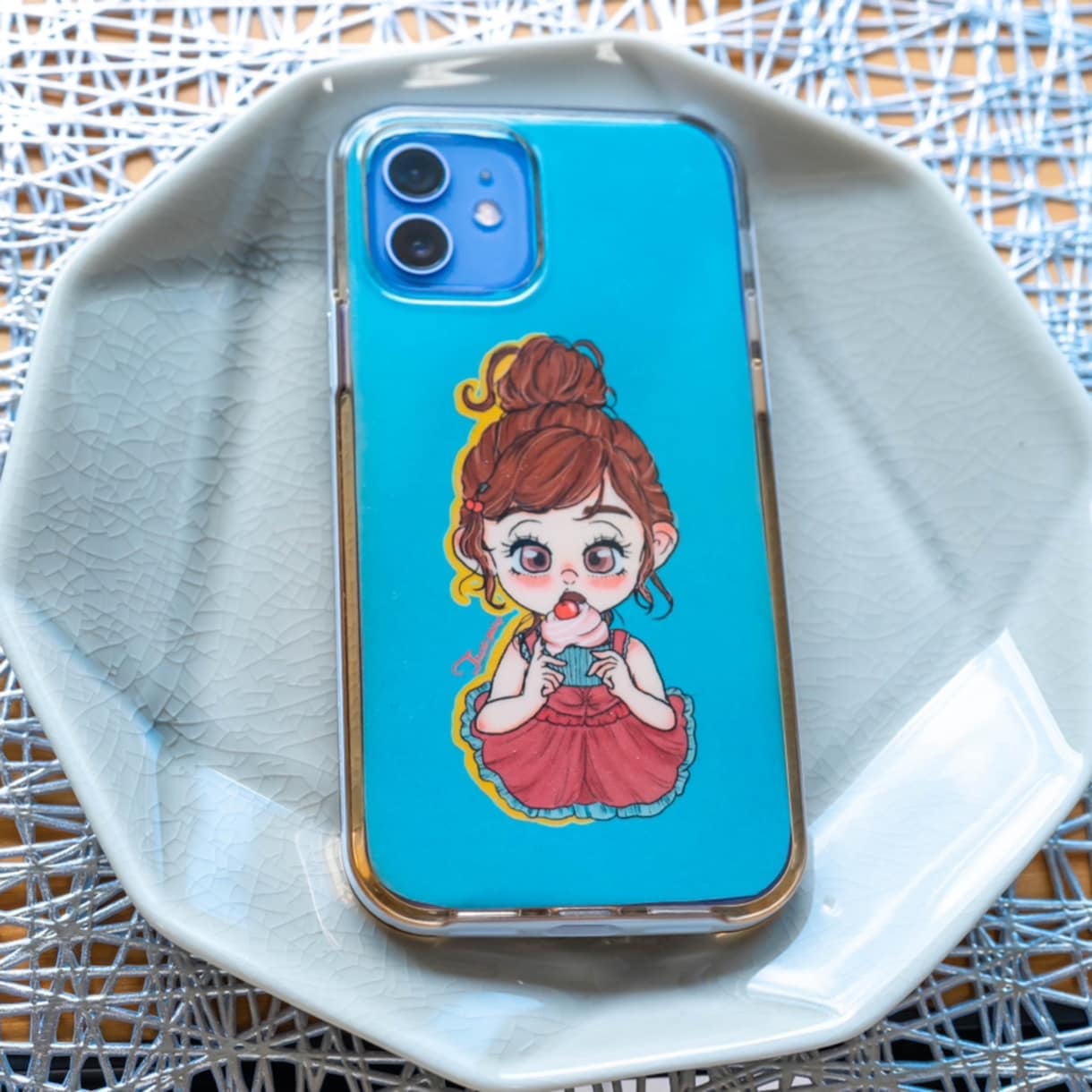 その日の気分で着せ替えができちゃいます ゆるふわ可愛いさくらんぼガールのインナーシート イメージ2