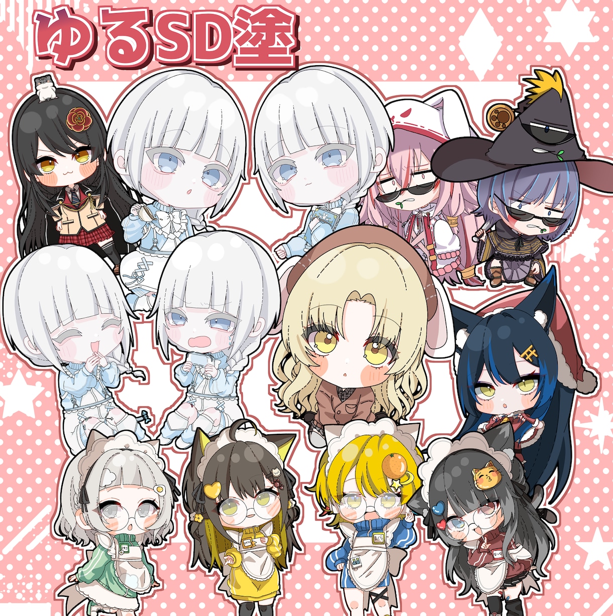 デフォルメキャラのオーダー承ります アイコン、動画素材、グッズなどにご使用頂けます！ イメージ8