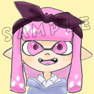 マイイカ（タコ）のツイッター用アイコンを描きます スプラトゥーン垢用のアイコン絵を描きます。 イメージ1