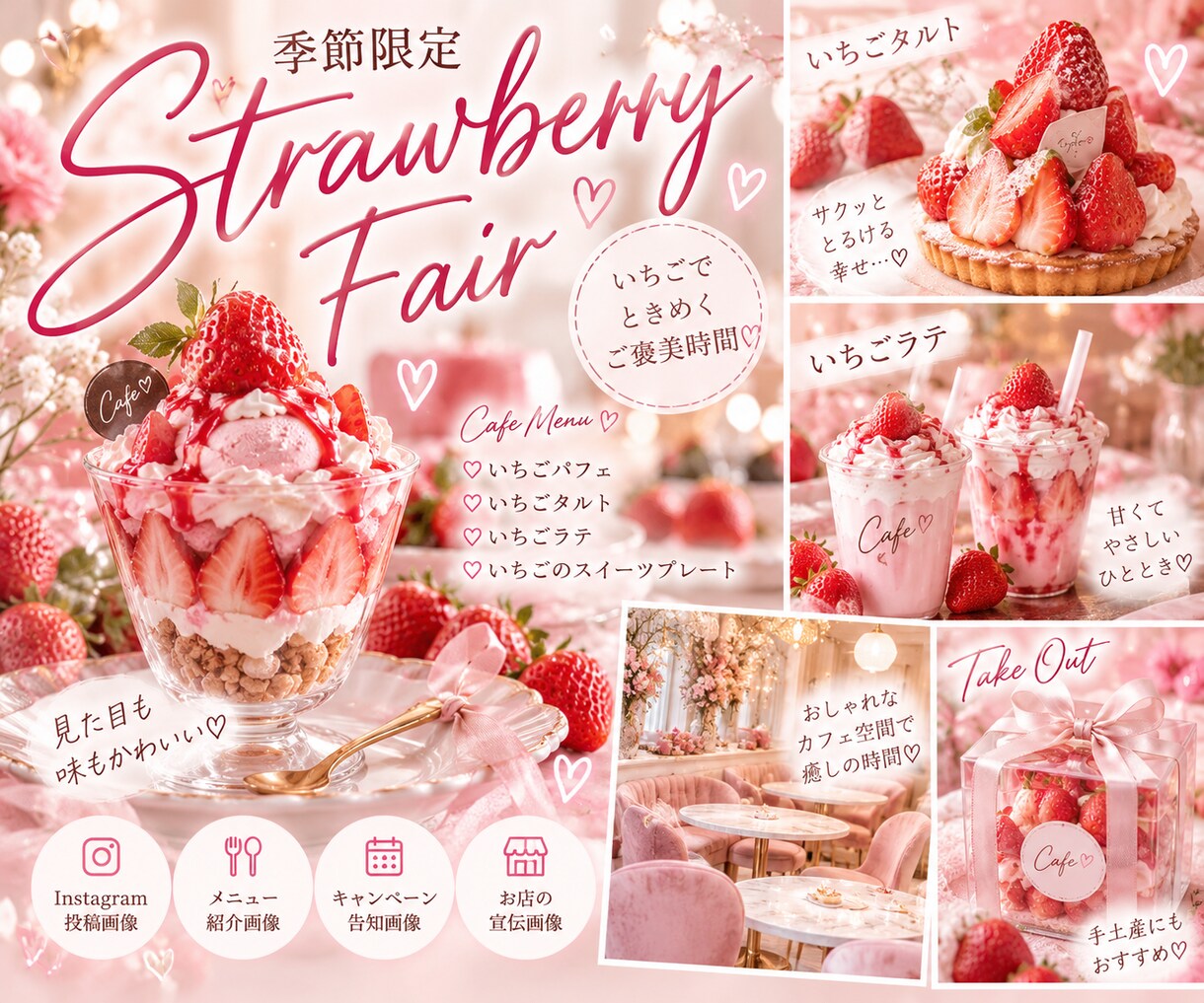 CanvaでおしゃれなSNS投稿画像を制作します 美容・グルメ・商品紹介など幅広いジャンルに対応 イメージ3