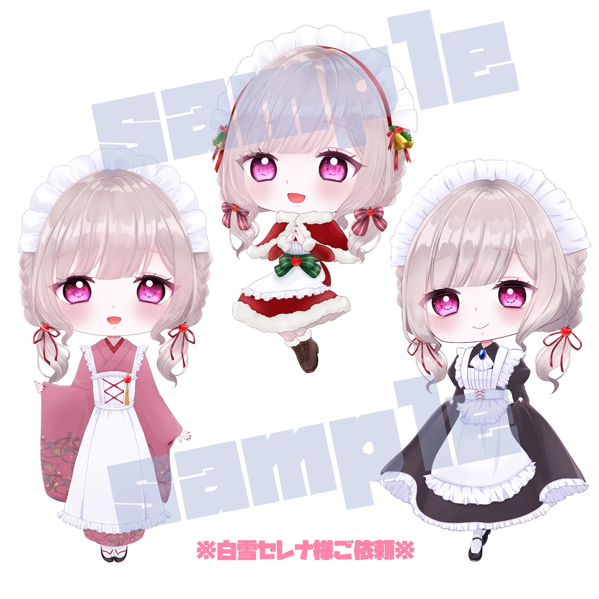 SD(デフォルメ)キャライラストを作成します SNS・ブログ・動画等なんでも使用OKです!! イメージ3
