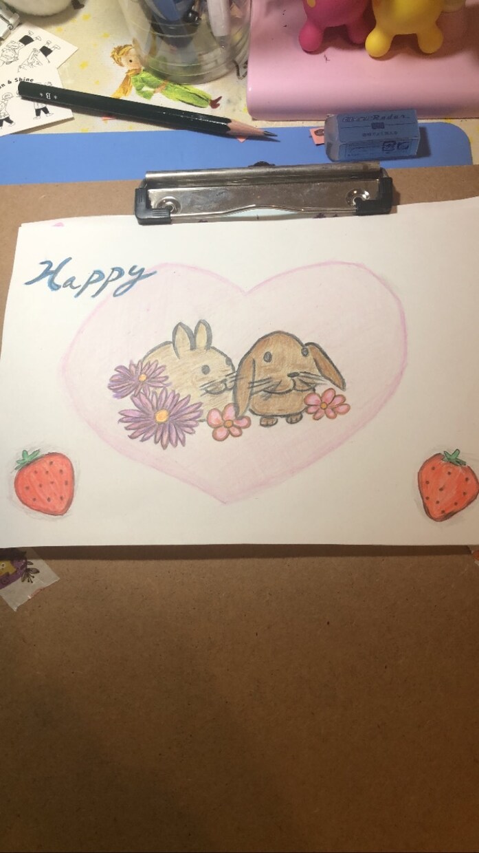植物　動物　食べ物など描きます イメージは、いろいろ考えて一緒に描きましょう｡ イメージ6