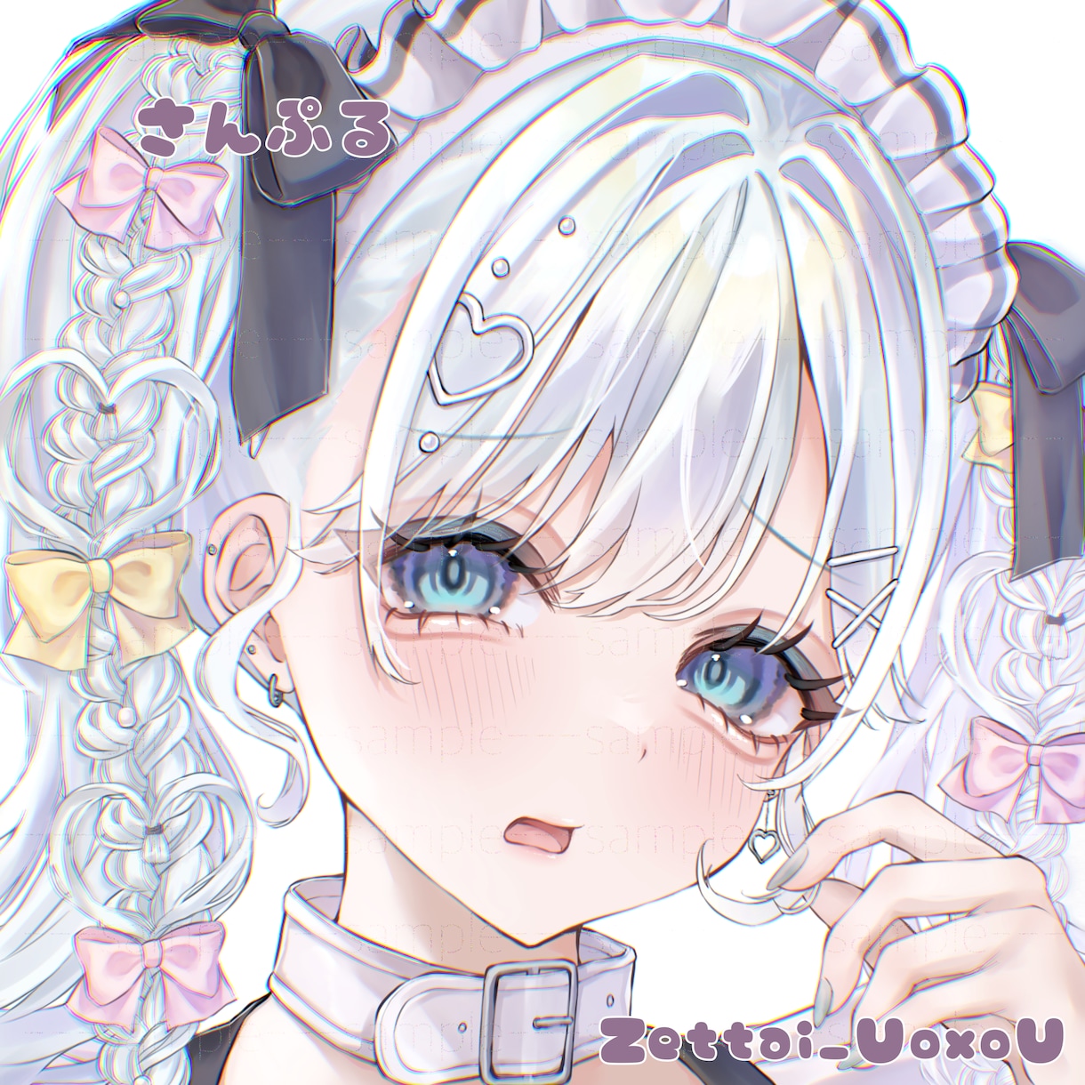 修正無制限♡きゅるきゅるなイラストをお描きします 儚い系（地雷系、メンヘラ系）の女の子を描くのが得意です！ イメージ1