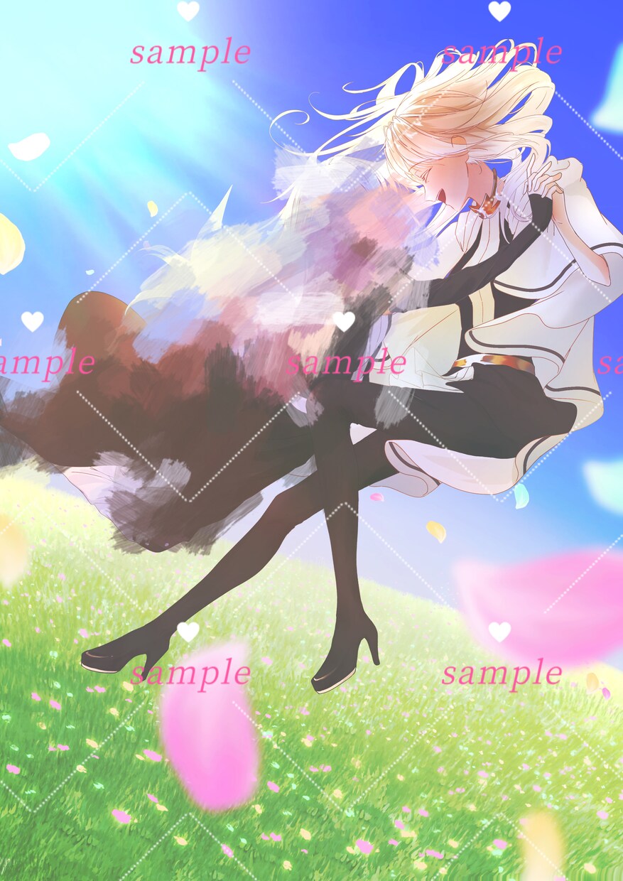 キラキラ感と透明感のあるイラストを提供します 立ち絵、夢絵、アイコンやSNS用のイラストなど！ イメージ3