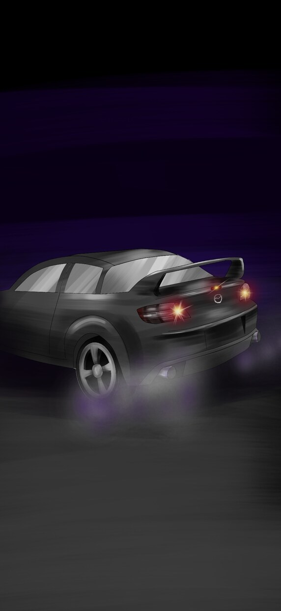 愛車のイラスト描かせていただきます 車・バイク描きますテールの光・煙追加もできます イメージ3