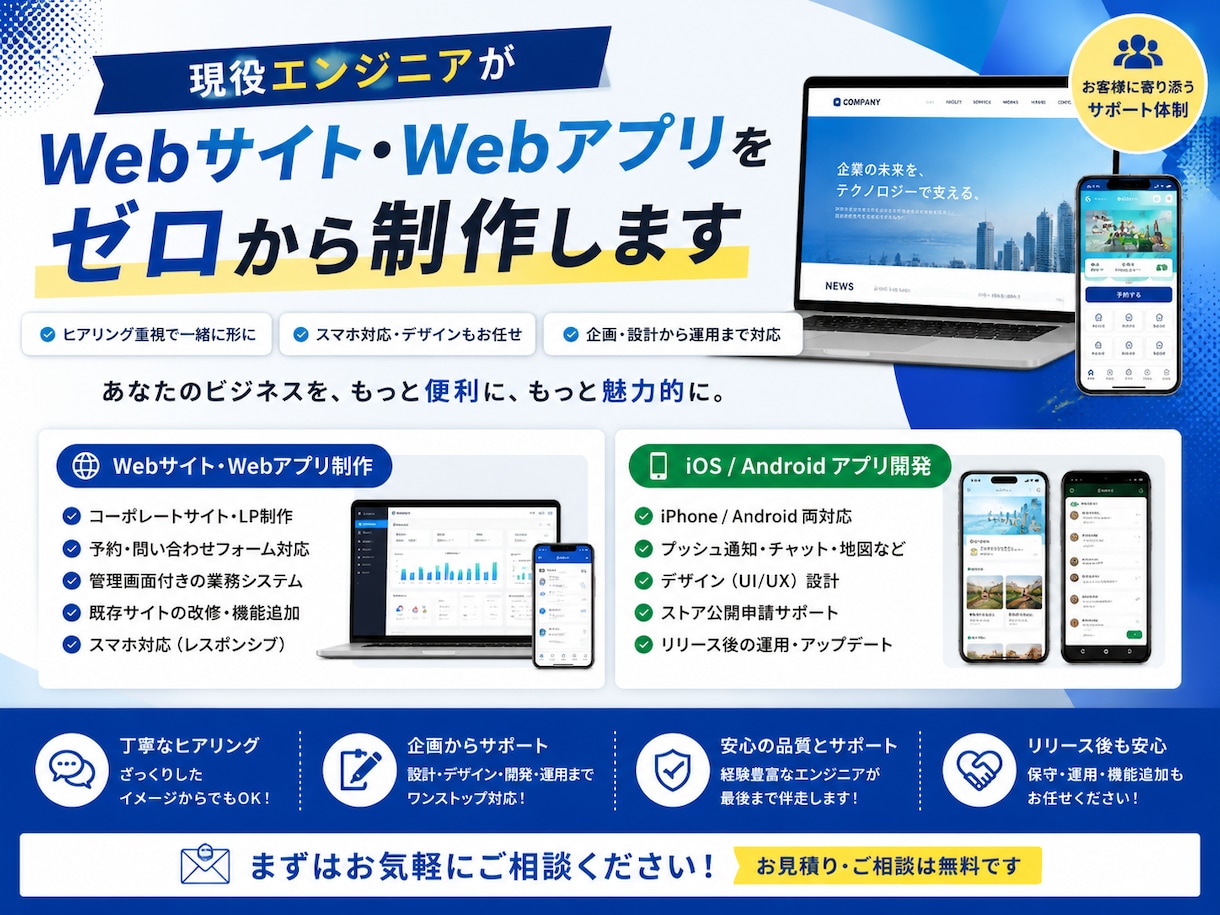 Webサイトをゼロから制作します ホームページをあなたに合ったものをゼロから制作 イメージ1