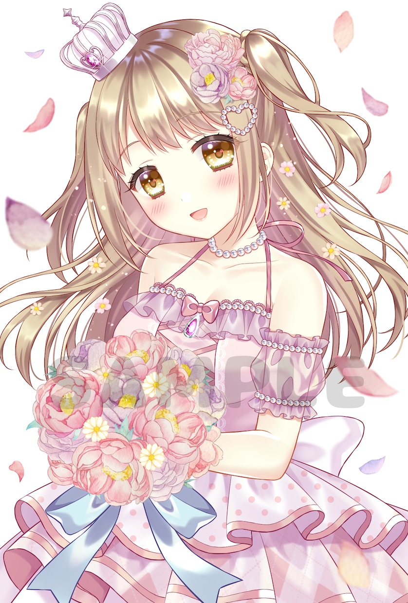 オリジナルの可愛い女の子のイラストをお描きします SNS等のあなただけの可愛い・かっこいいアイコンが欲しい方に イメージ8