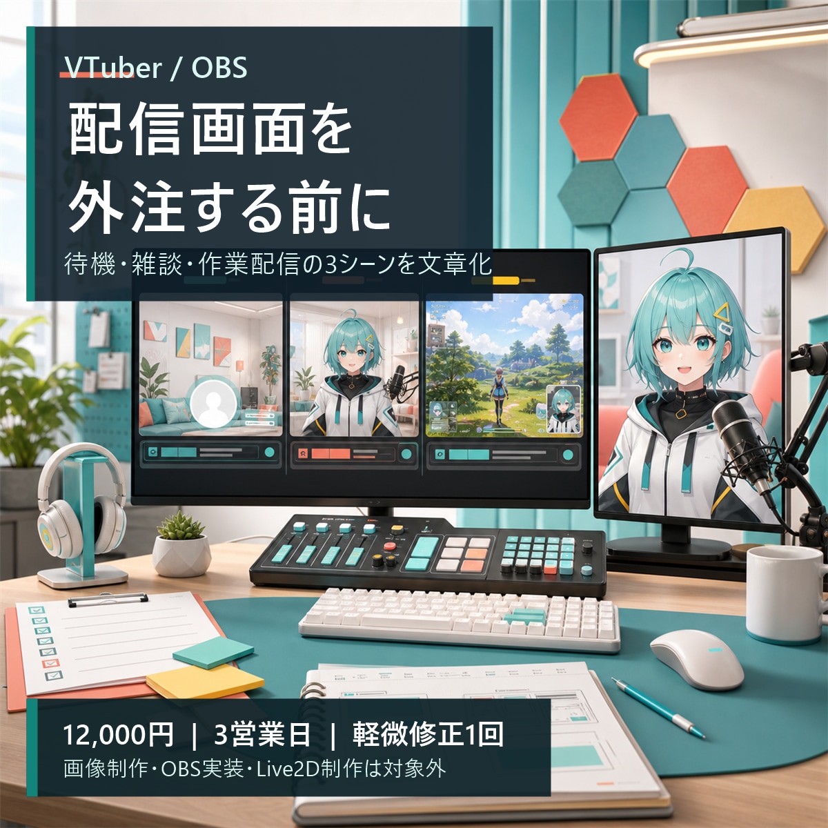 VTuber向けOBS設計を整理します 配信画面外注前の仕様書を文章化 イメージ1