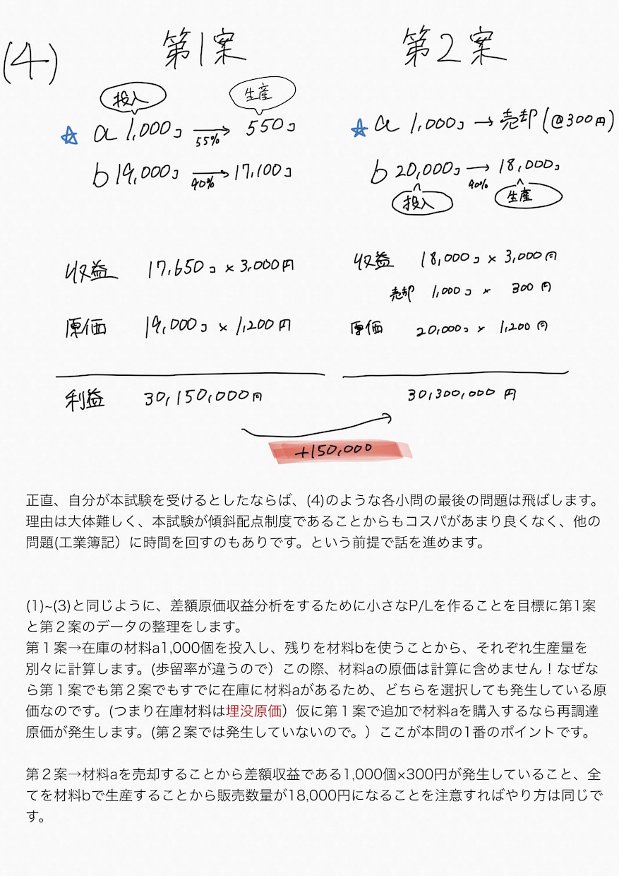 簿記1級 本番で再現できる下書きを教えます 簿記1級取得済の大学院卒が本番で使える簿記の下書きを教えます イメージ7