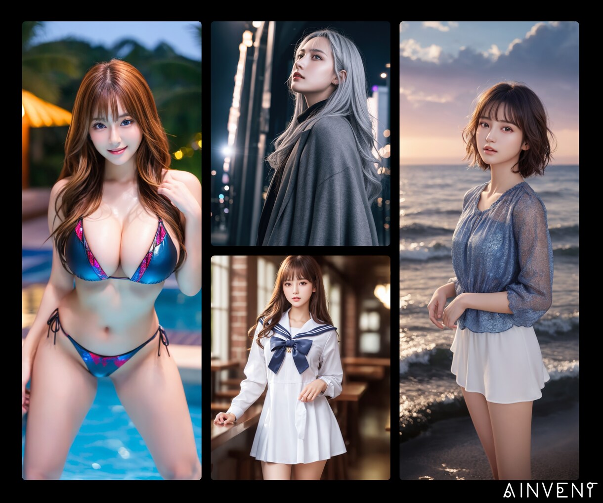AI美女画像+プロンプト5000個 ご提供します 【商用利用可】初心者〜上級者までご満足いただける解説PDF付 イメージ3