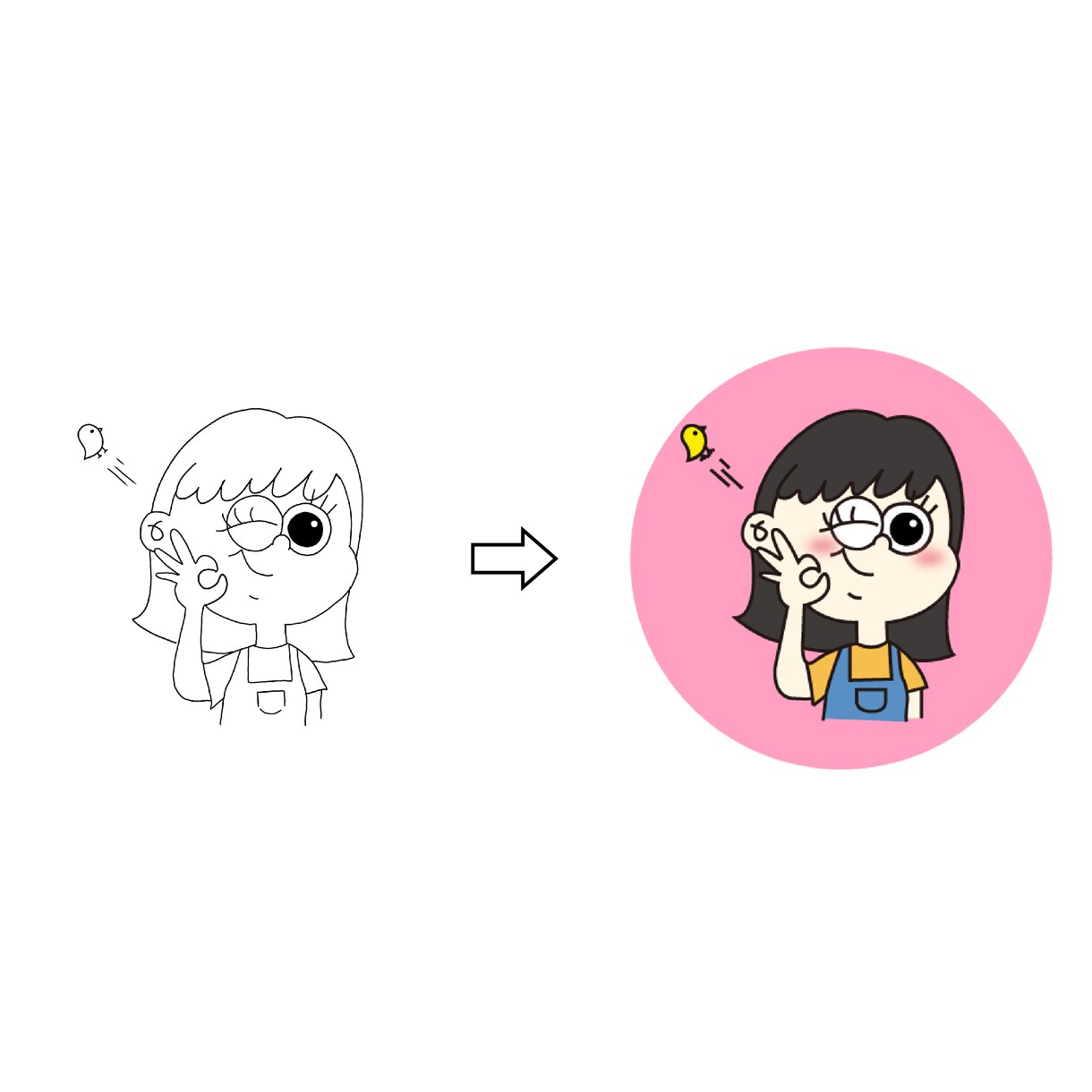 手書き、荒いデータIllustrator変換します illustratorによる変換！！ イメージ1
