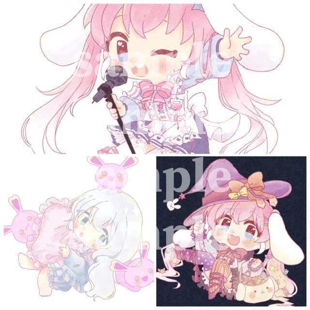 可愛いデフォルメ描きます ライブグッズやアイコン、ヘッダー、挿絵など！ イメージ2