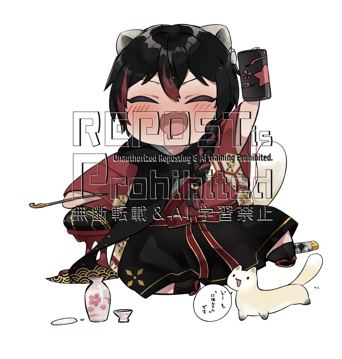 かわいい獣化SDイラスト描きます 獣モチーフにライバーさん等のSDイラスト描きます！ イメージ1