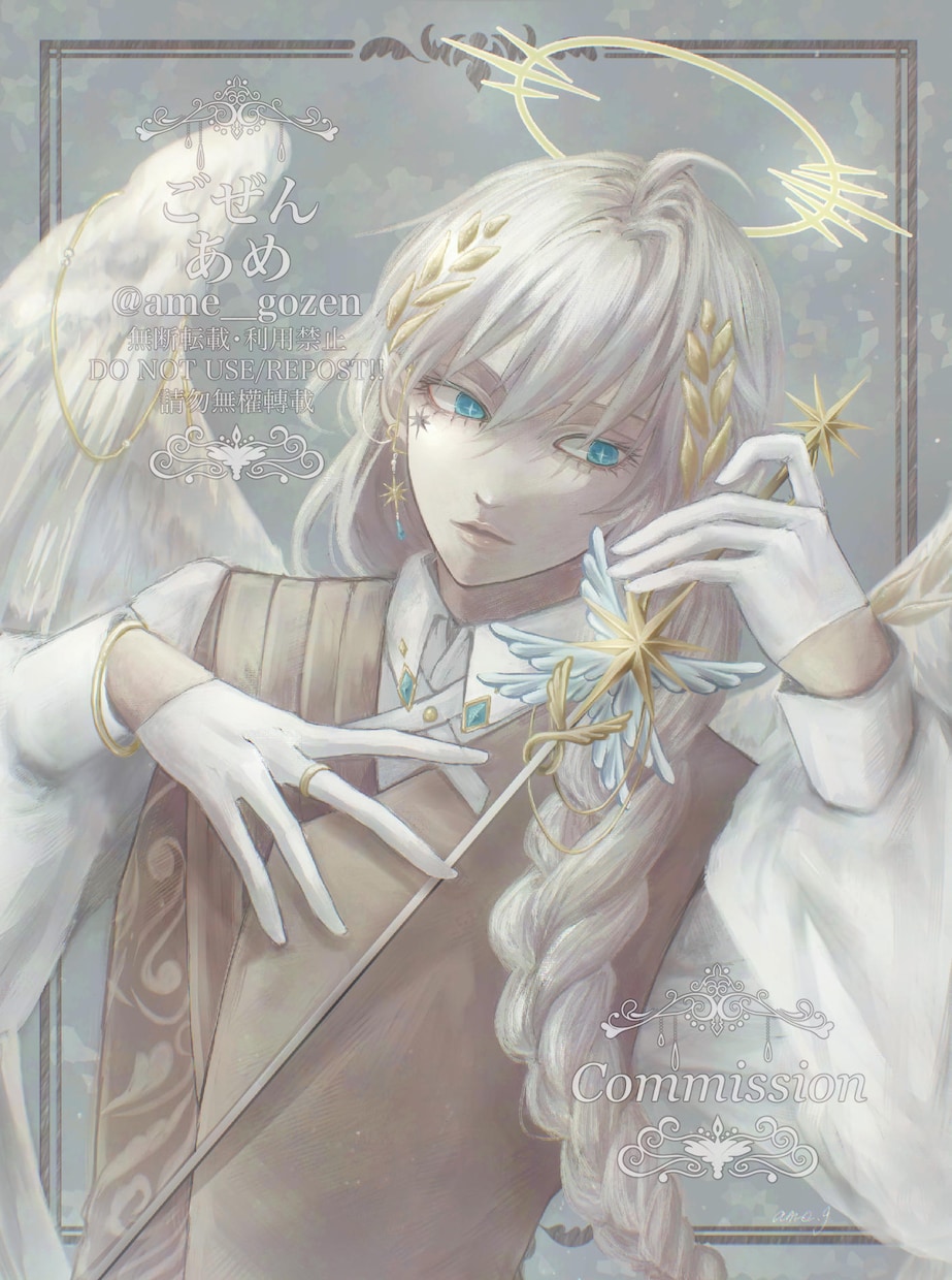 厚塗りで耽美なイラストを制作いたします アイコン、ヘッダー、MV用、鑑賞用等、華やかさを提供します イメージ6