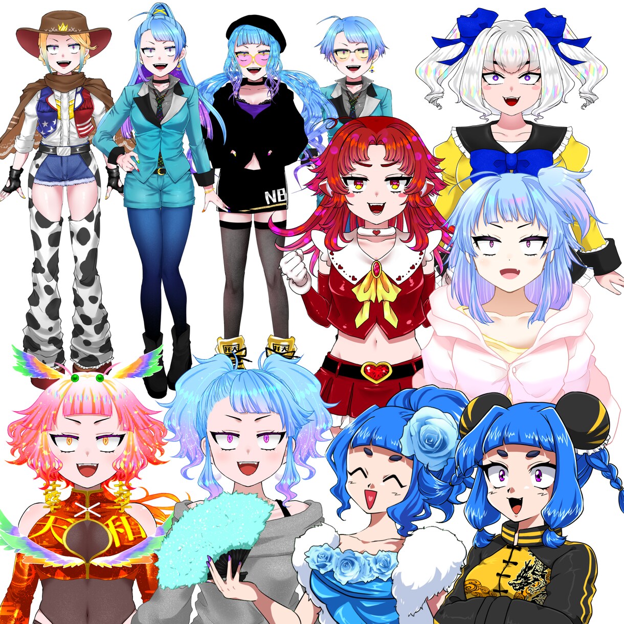 Live2D制作イラストからモデリングまで承ります 初めての方から活動中の方に向けた廉価版モデルまで受け付けます イメージ4