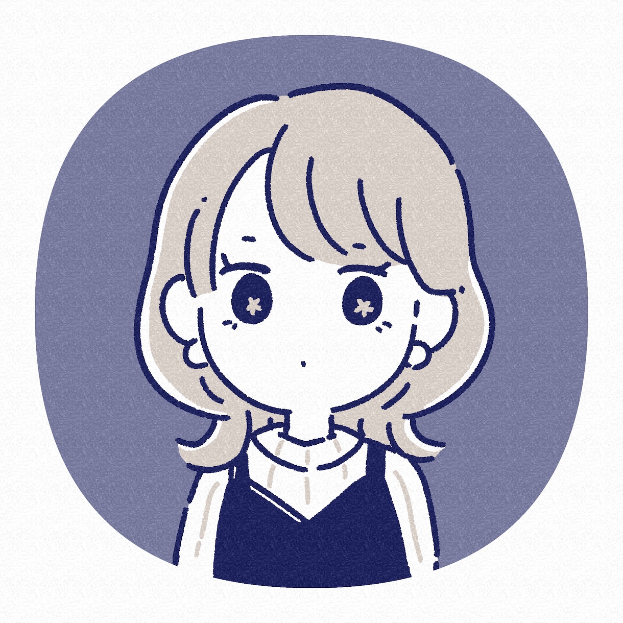 おしゃれな配色でふんわり似顔絵を描きます プロがあなただけのオリジナルアイコンを描きます イメージ3