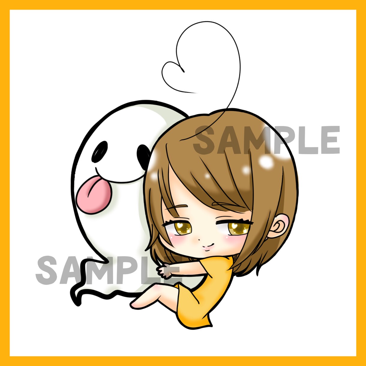 デフォルメされた可愛いミニキャラ描きます グッズやSNSアイコンに出来ます!! イメージ3