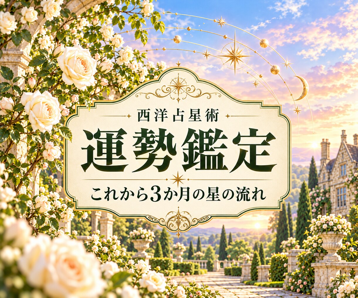 西洋占星術でこれから3か月の運勢を読みます 星の移ろいを知り、今からの時間を心地よく過ごす イメージ1