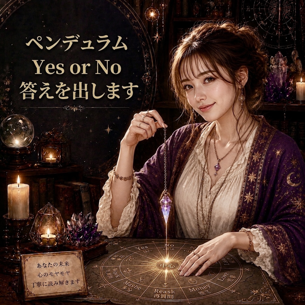 Yes or No ペンデュラムで答えを出します 恋愛どんなお悩みでもOK!潜在意識と繋がり読み解きます イメージ1