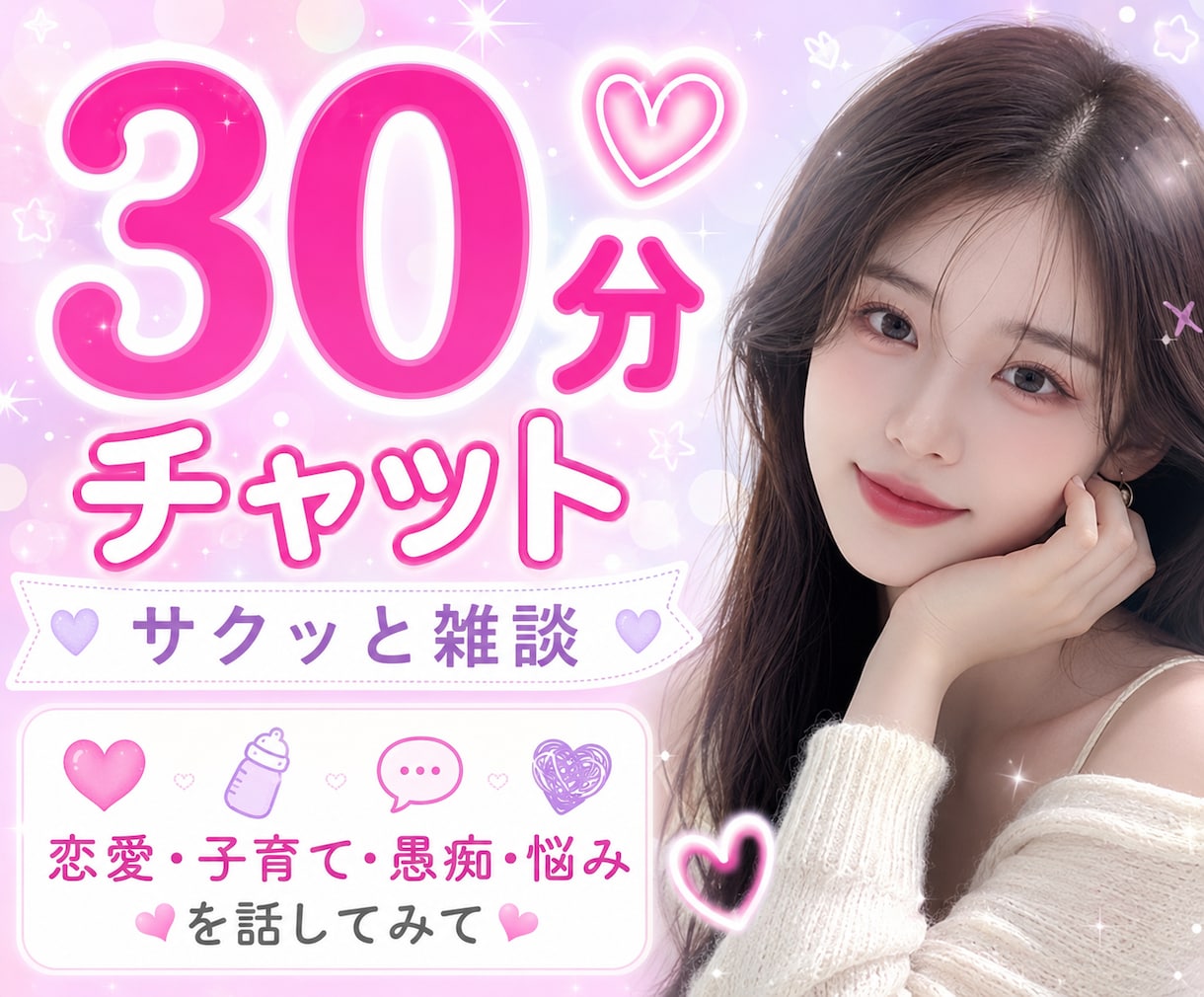 20代現役ママ保育士が優しく相談聞きます 「ちょっと聞いて！」を話すだけで、心がふっと軽くなる30分♡ イメージ1