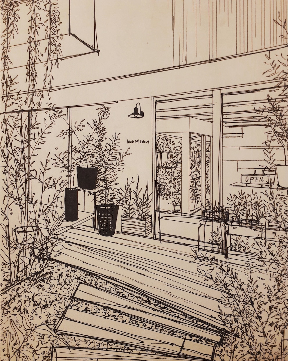 住宅、店舗など建築物のイラスト描きます 愛着のある建築物をイラストにしたい方へ イメージ3