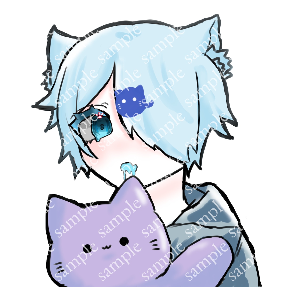 SNS向けアイコン作成します 動物などのキャラの部分は指定することが出来ます イメージ1