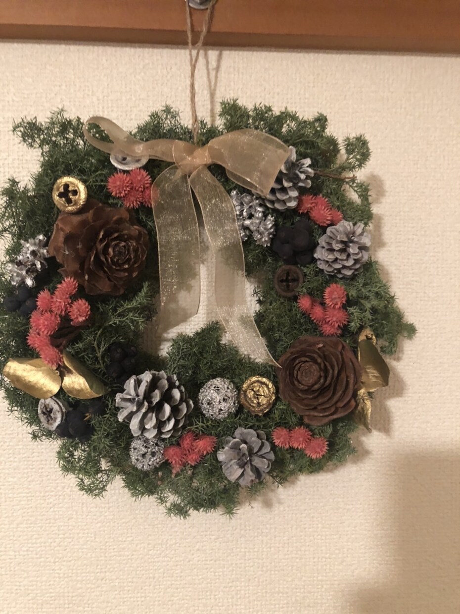 ハンドメイド　ドライフラワー　リース　承ります 記念日　プレゼント　ハンドメイド　１点もの イメージ1