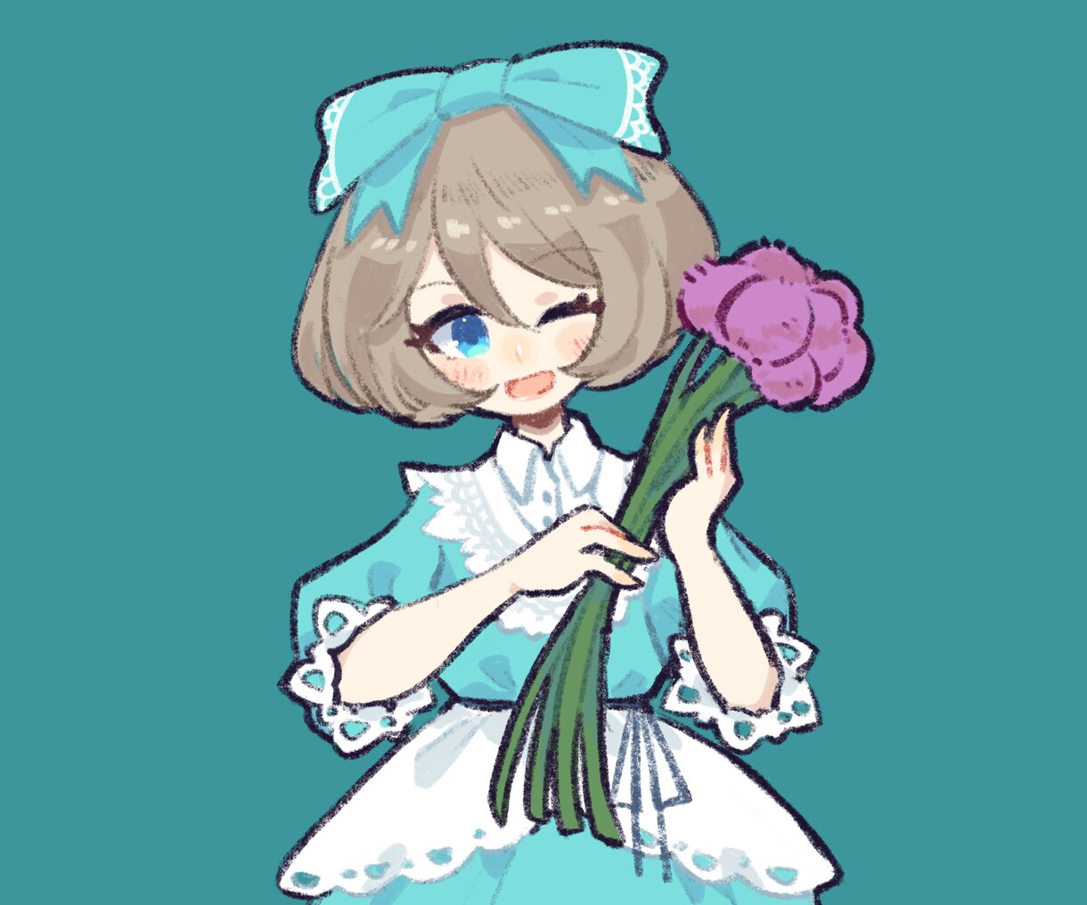 バストアップ～全身のイラストを制作します 4頭身～５頭身ぐらいのお姿を描かせていただきます。 イメージ3