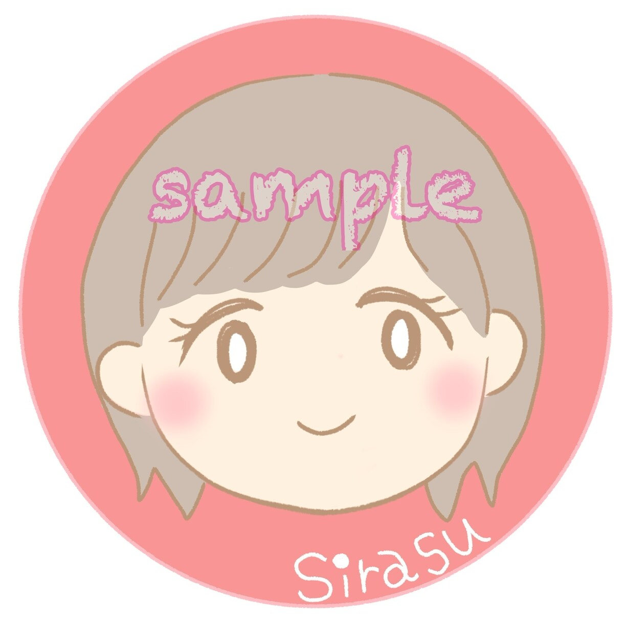 SNSや配信アプリで使えるアイコン作成します 高画質かわいい似顔絵アイコン＆ロゴアイコン イメージ1