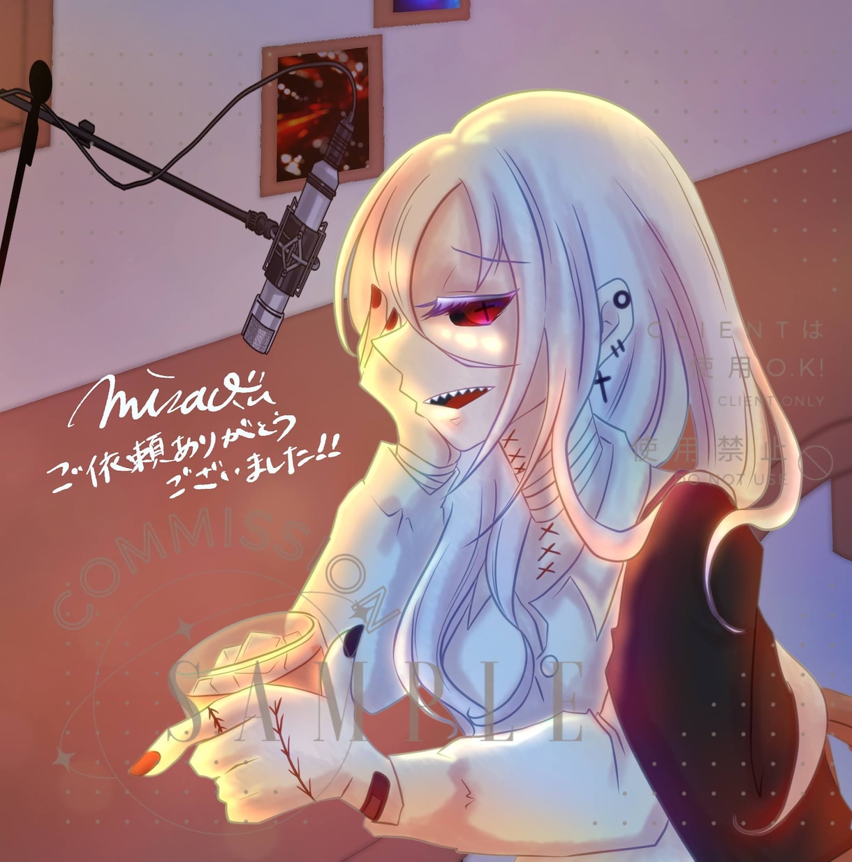 MV用イラスト描きます うたってみたなどMV用に。金額内で背景透過までいたします。 イメージ3