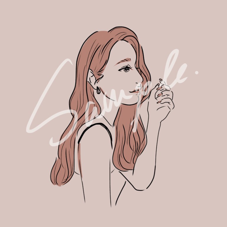 おしゃれなアイコン描きます SNS用／あなたの似顔絵風イラスト描きます イメージ6