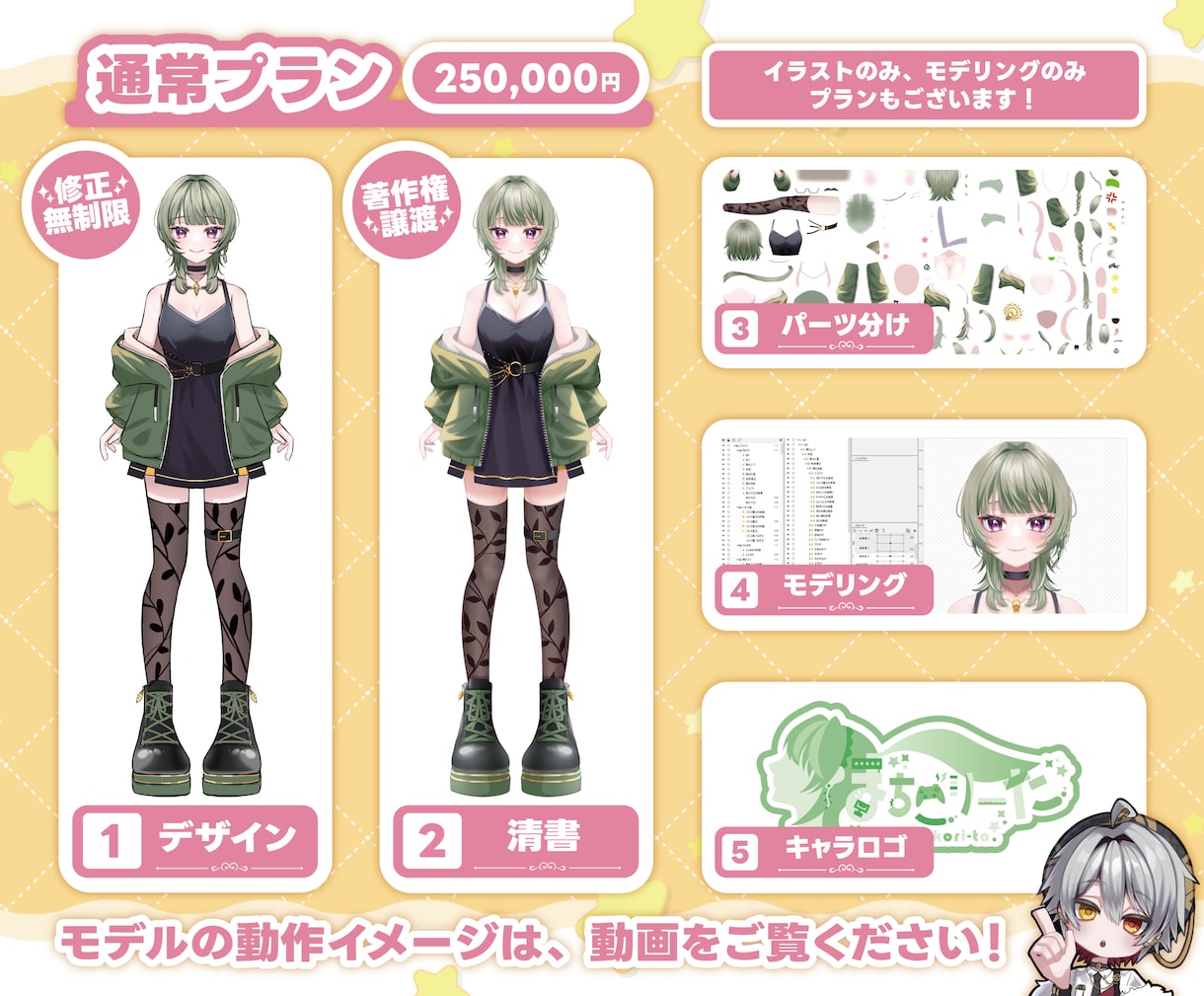 100万人超えクリエイターも対応✨高品質V作ります 著作権譲渡！企業実績あり✨プロが最高のVモデル作成します！ イメージ14