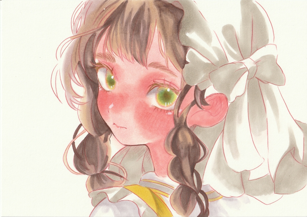 商用可| 可愛いSNSアイコン・ヘッダーを描きます アナログで温かみのあるアイコン・ヘッダーを仕上げます。 イメージ1