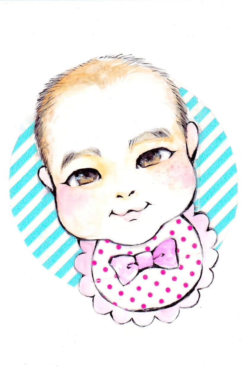 手描き似顔絵描きます 他とかぶらないプレゼント、アイコンなどに。 イメージ1