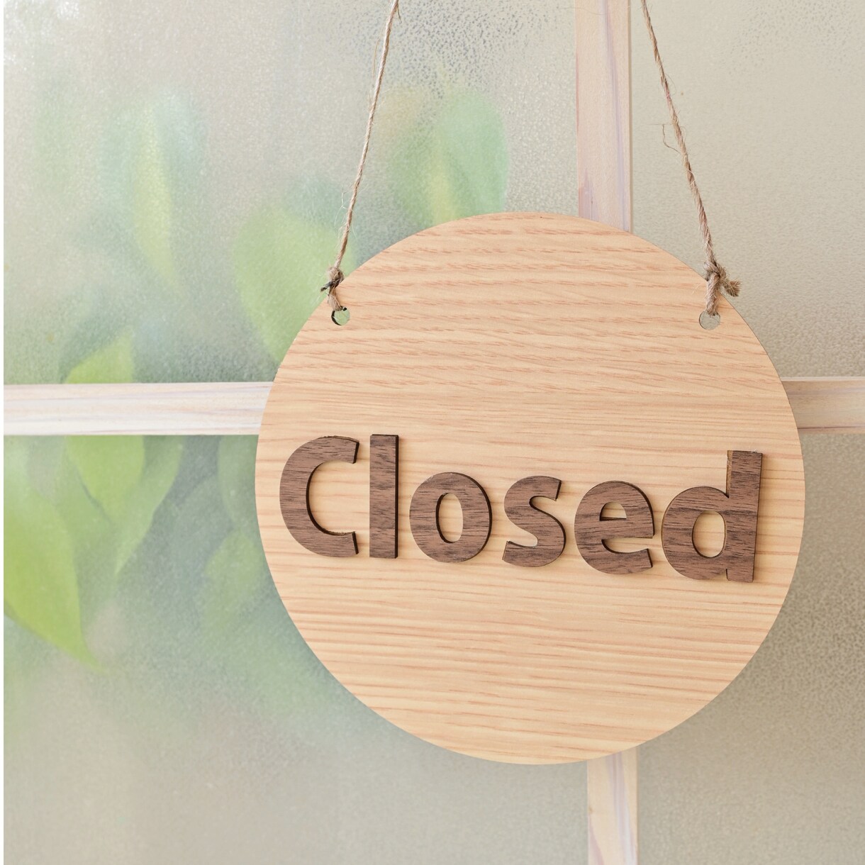 シンプル丸型OPEN&CLOSEボード制作します 開店祝いや新装開店の贈り物にもおすすめ♪ イメージ4