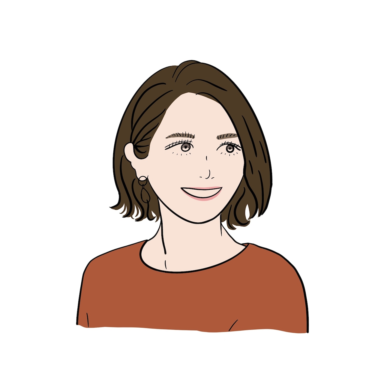 SNSアイコンにどうぞ。オシャレイラストを描きます イラストレーターが描くシンプルでオシャレなイラストです。 イメージ10