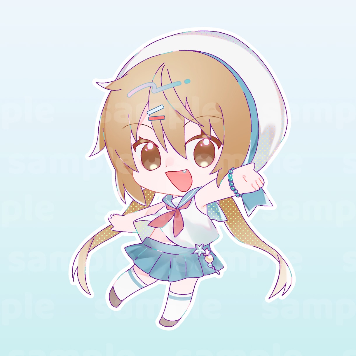 かわいいミニキャライラスト作成します アイコン・ヘッダー・グッズ…多方面でご使用いただけます！ イメージ2
