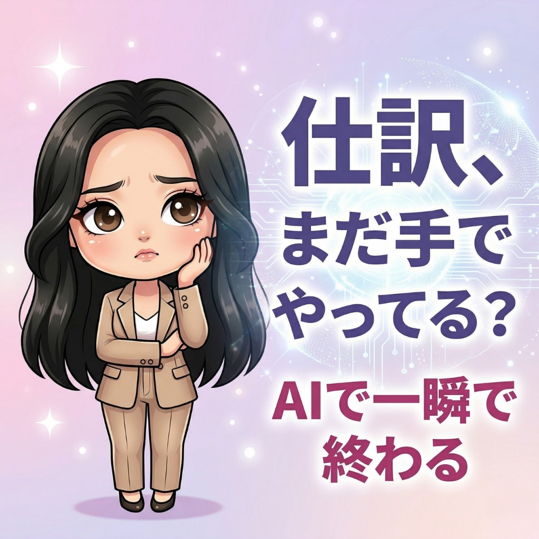 AIで仕訳を自動化します初心者OKます 入力するだけでAIが仕訳を提案 イメージ1