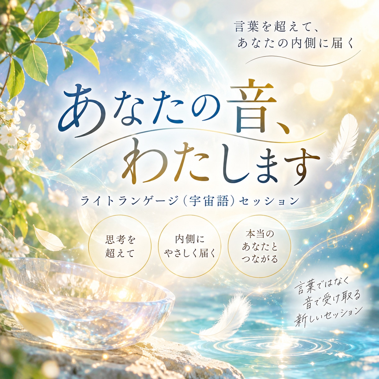 あなたの音、お渡しします ハイヤーセルフのメッセージをライトランゲージでお伝えします イメージ1