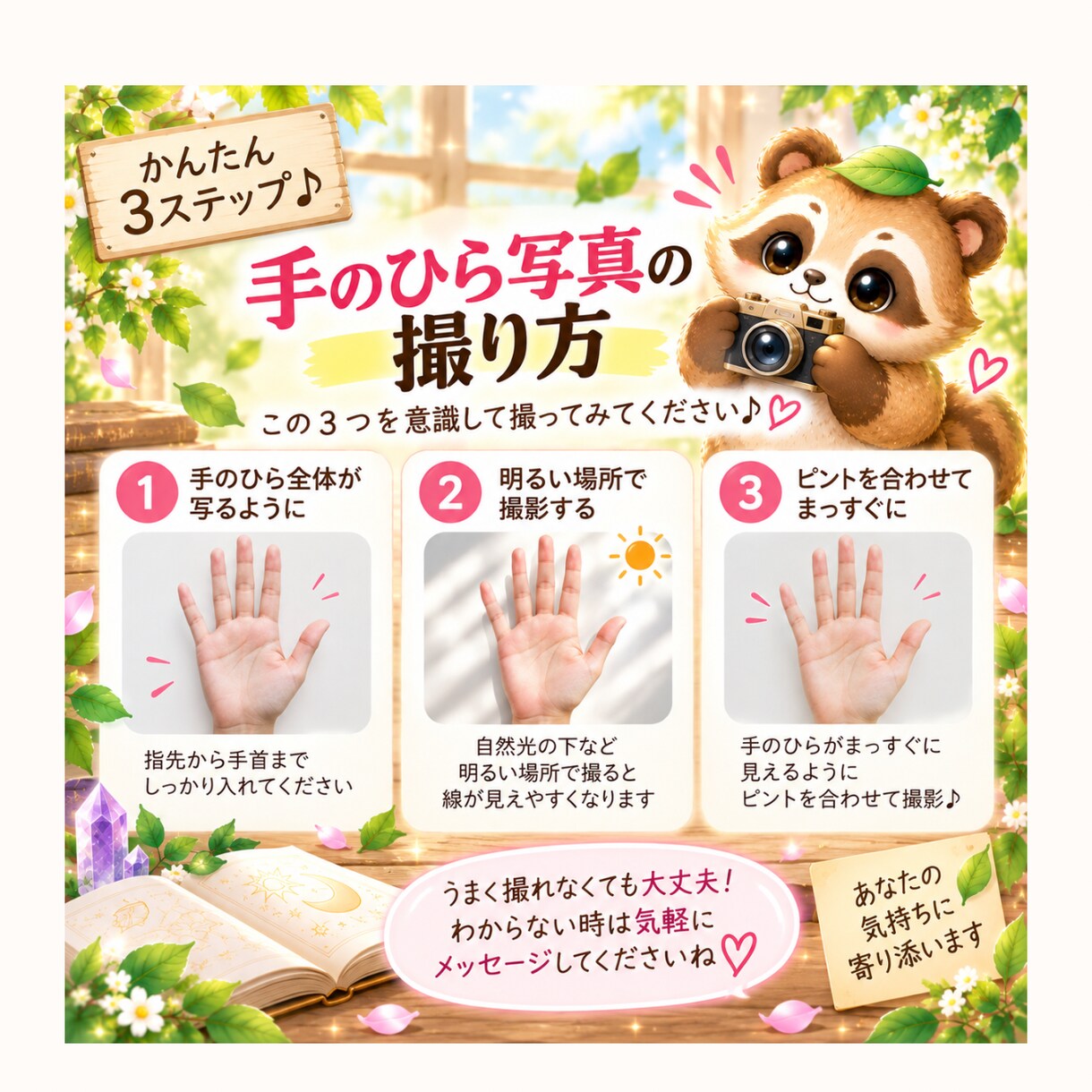 手のひらから性格と本質を読み解きます 思考・恋愛・行動のクセやあなたの強みが分かります イメージ3